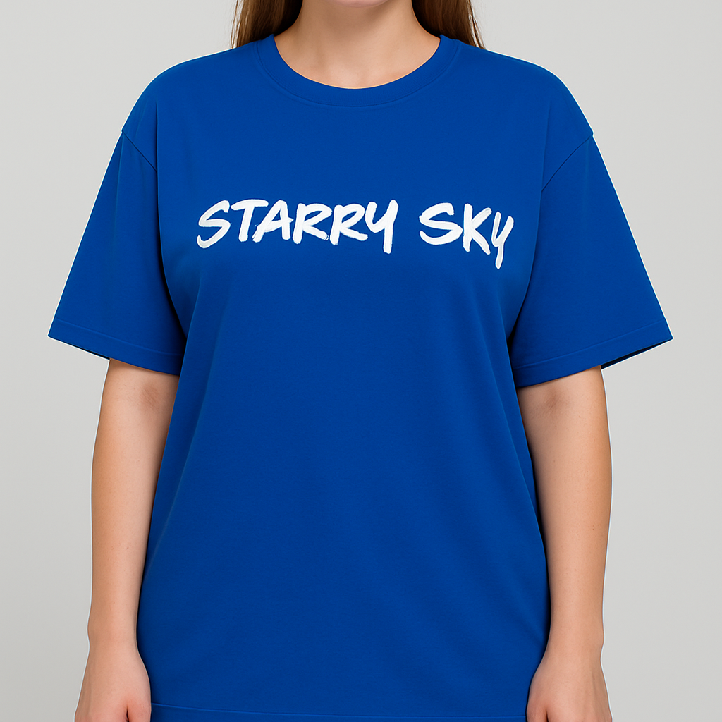 Starry Sky Oversized Graphic Tee