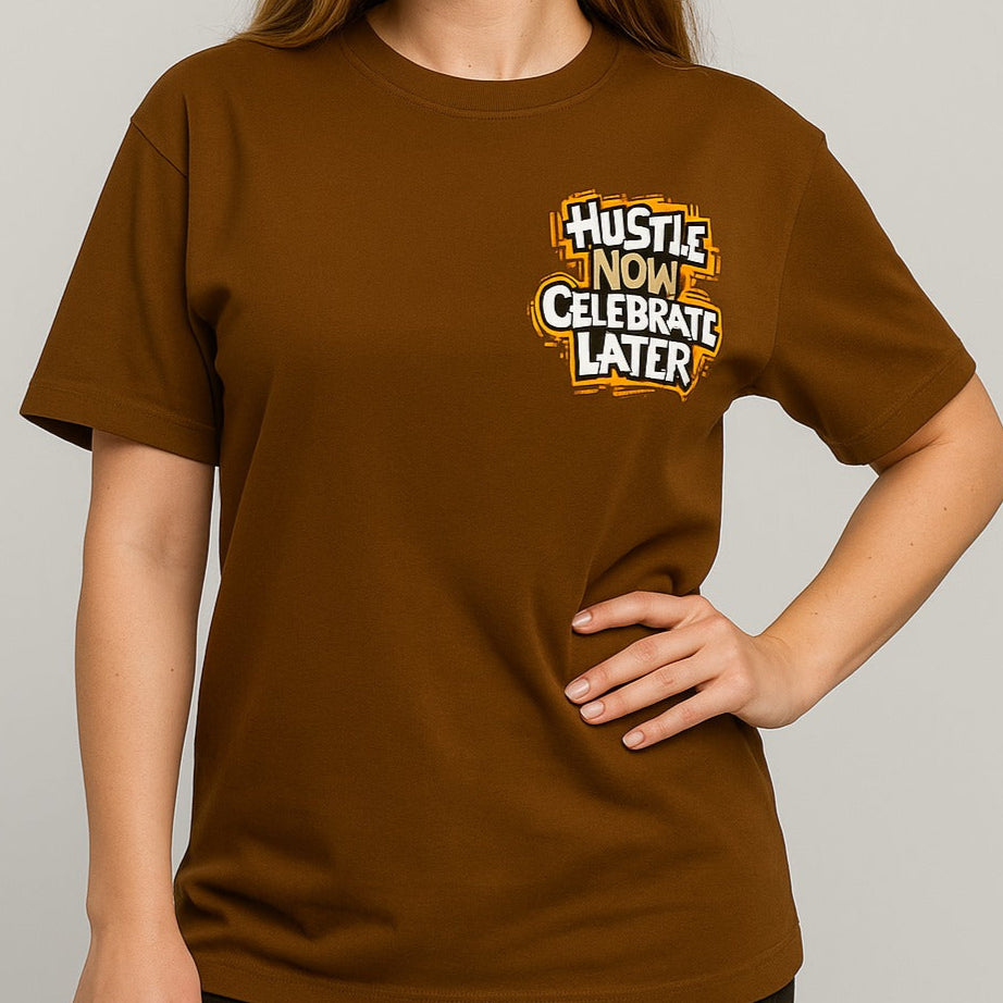Hustle Now Oversized Graphic Tee