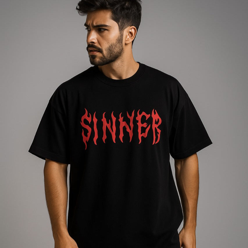 Sinner Oversized Graphic Tee
