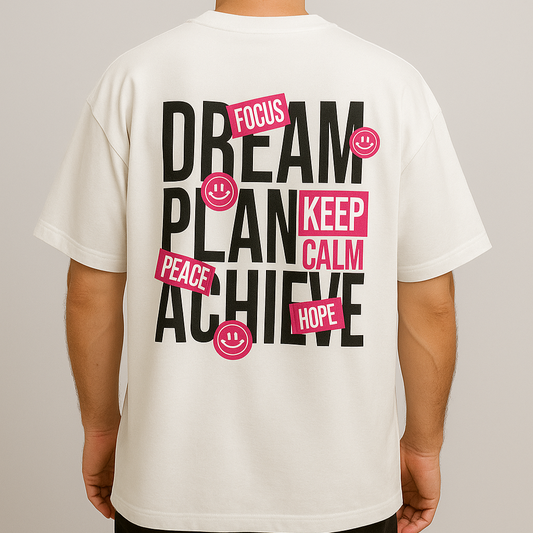Dream Plan Oversized Graphic Tee