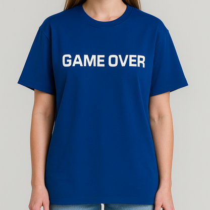 "Game Over" Oversized Graphic Tee