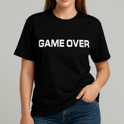 "Game Over" Oversized Graphic Tee
