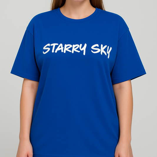 Starry Sky Oversized Graphic Tee