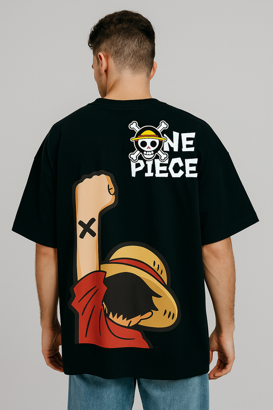 Black One Piece Oversized Graphic Tee