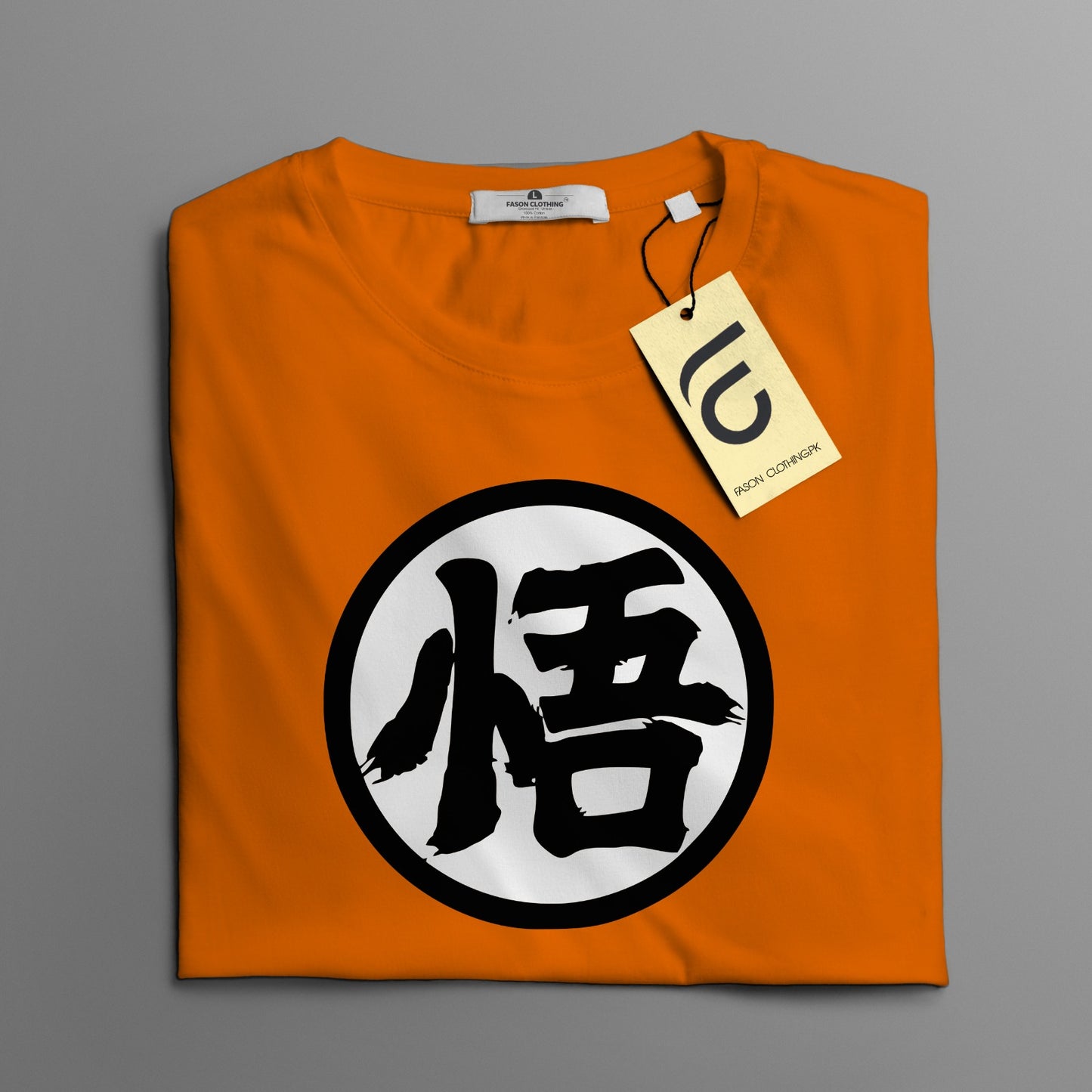 Dragon Ball Z-Inspired "悟" Regular Graphic  Tee