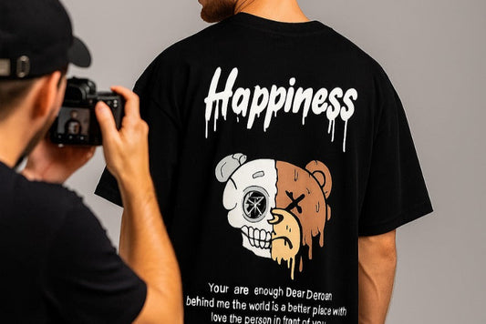 Happiness Oversized Graphic Tee